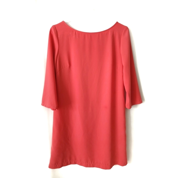 LEITH Split Back Salmon Pink Dress S - Picture 3 of 5